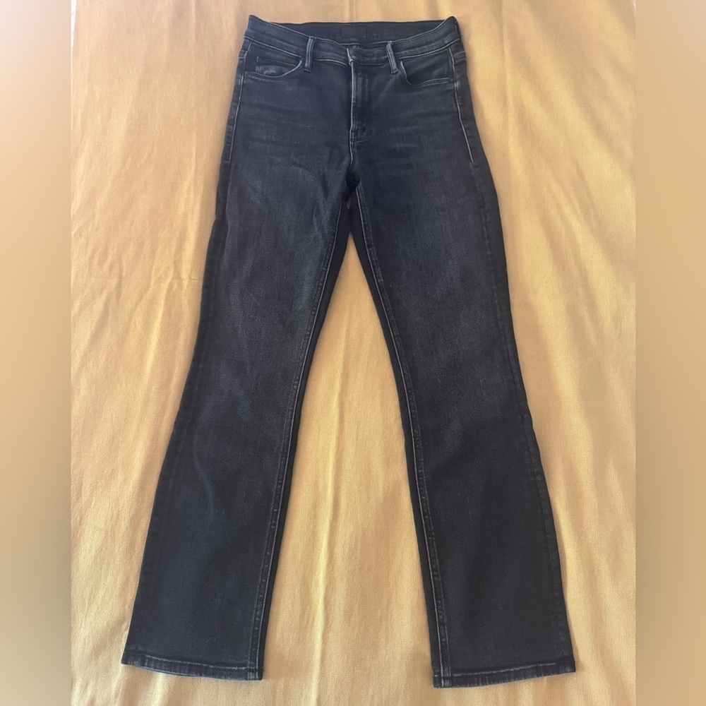 MOTHER Black Ankle & Cropped Jeans